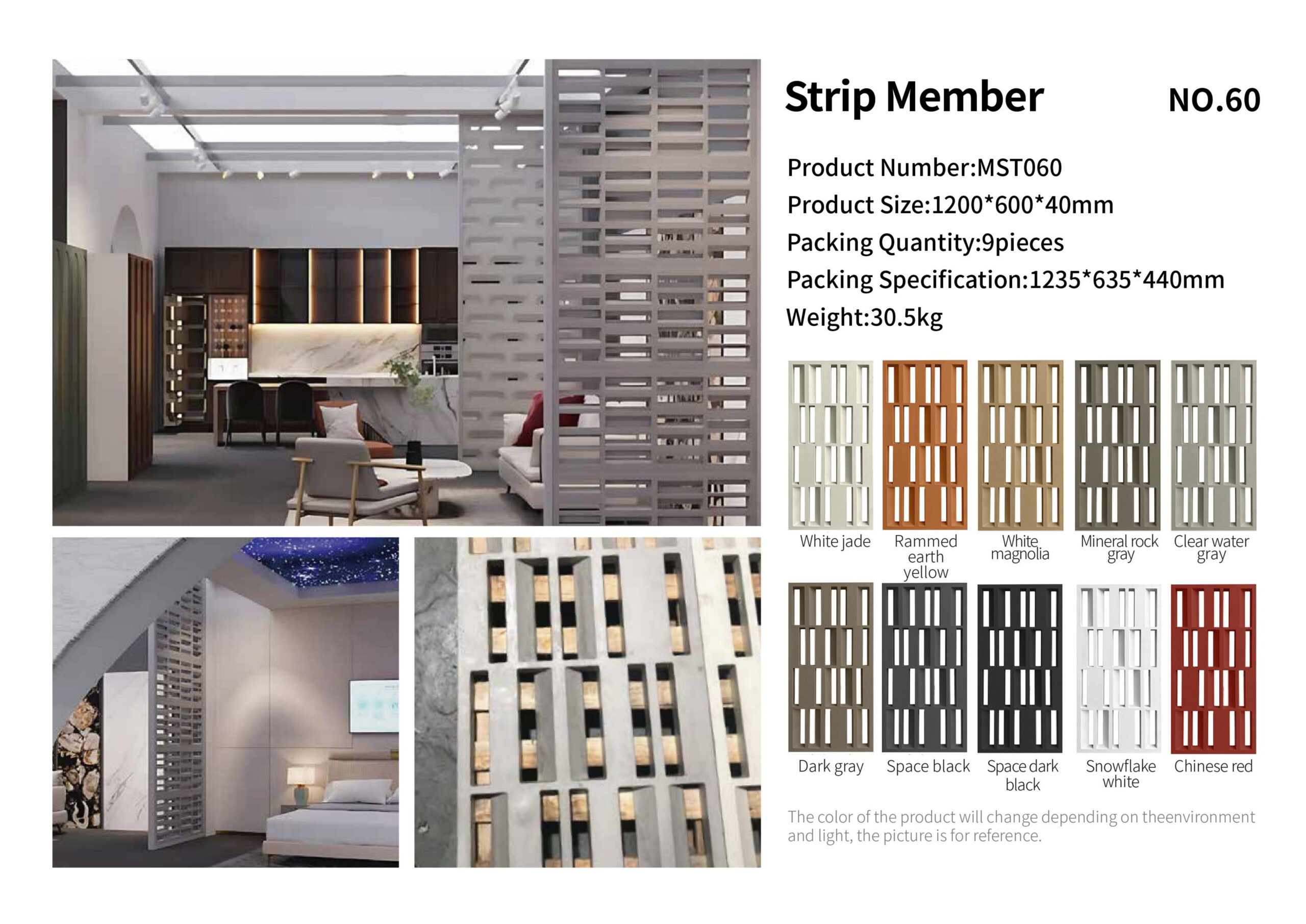 Strip Member PU wall panel