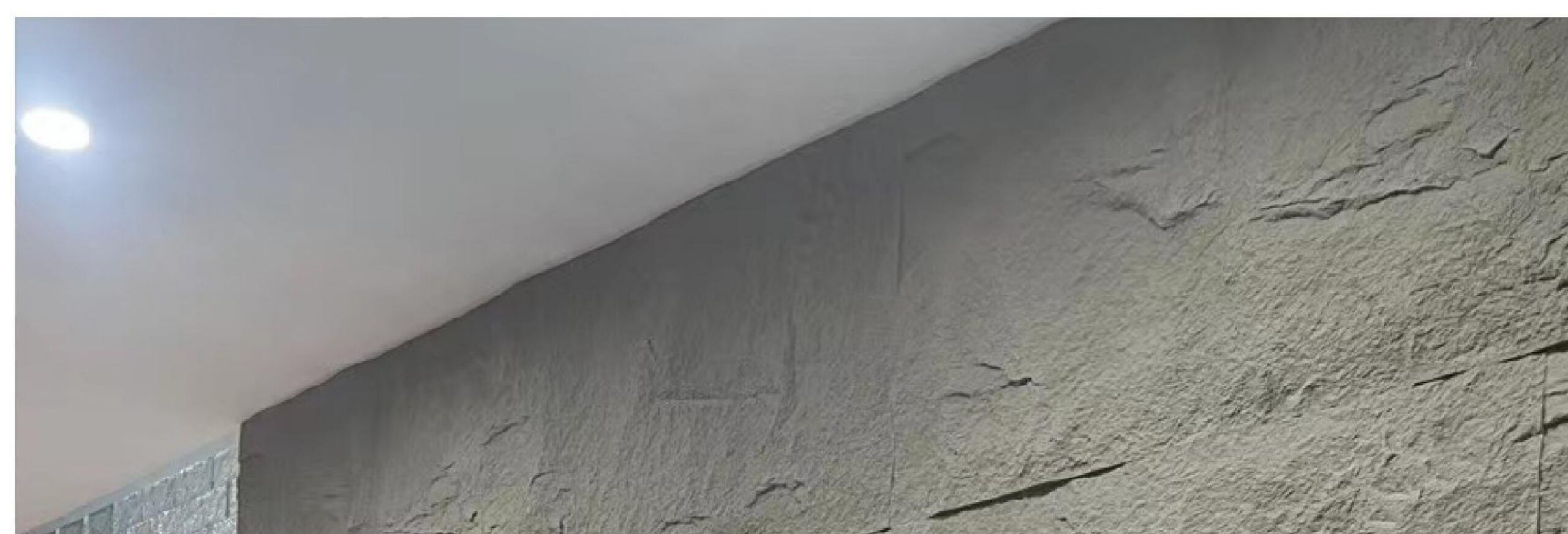 PU Stone skin slab Wall Panels enlarged application detail