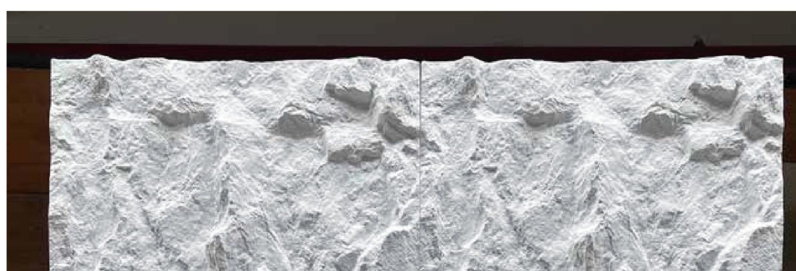 PU The cliff stone slab Wall Panels enlarged application detail