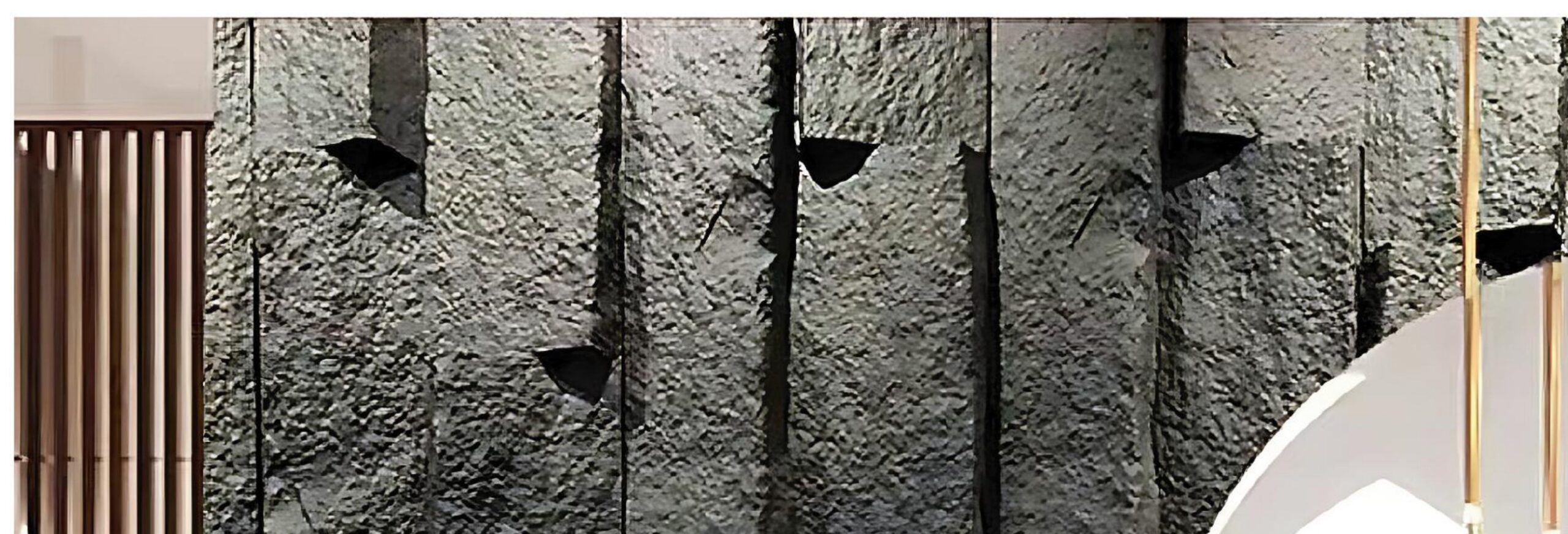 PU Pillar Stone Wall Panels enlarged application detail