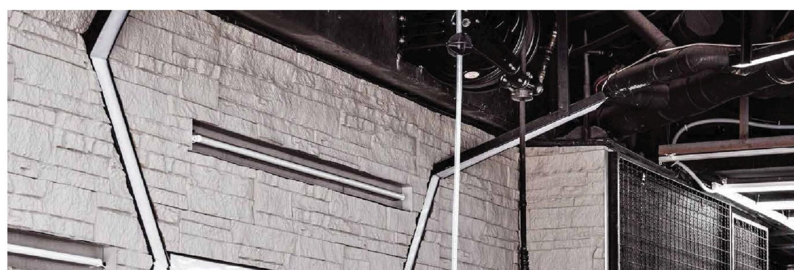 PU Rust Stone Wall Panels enlarged application detail