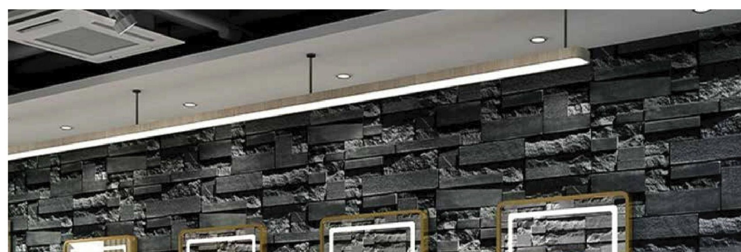 PU Spar brick Wall Panels enlarged application detail