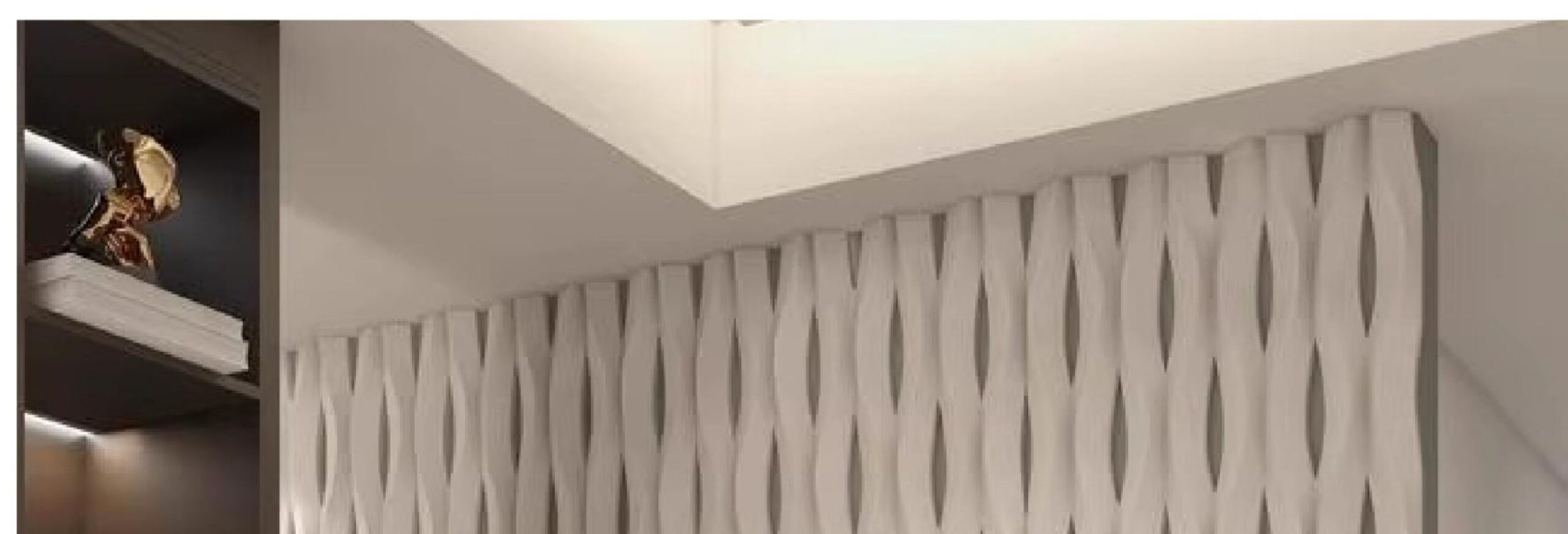 PU Corrugated Member Wall Panels enlarged application detail