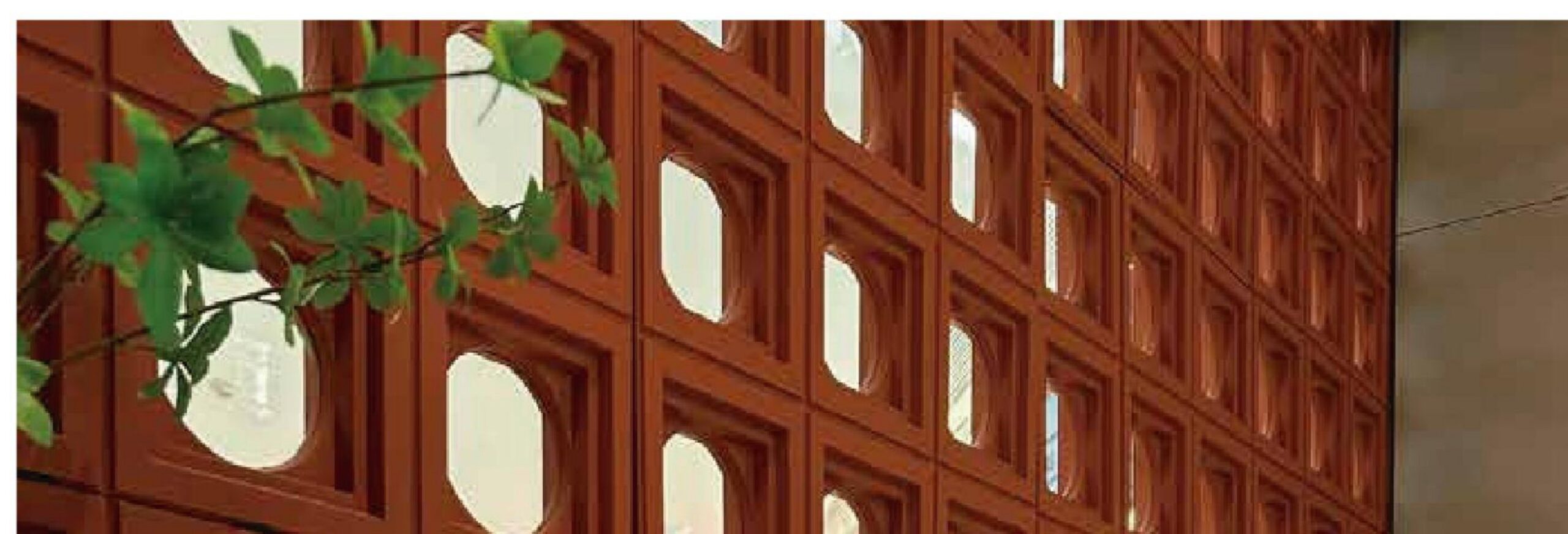 PU Round hole components Wall Panels enlarged application detail