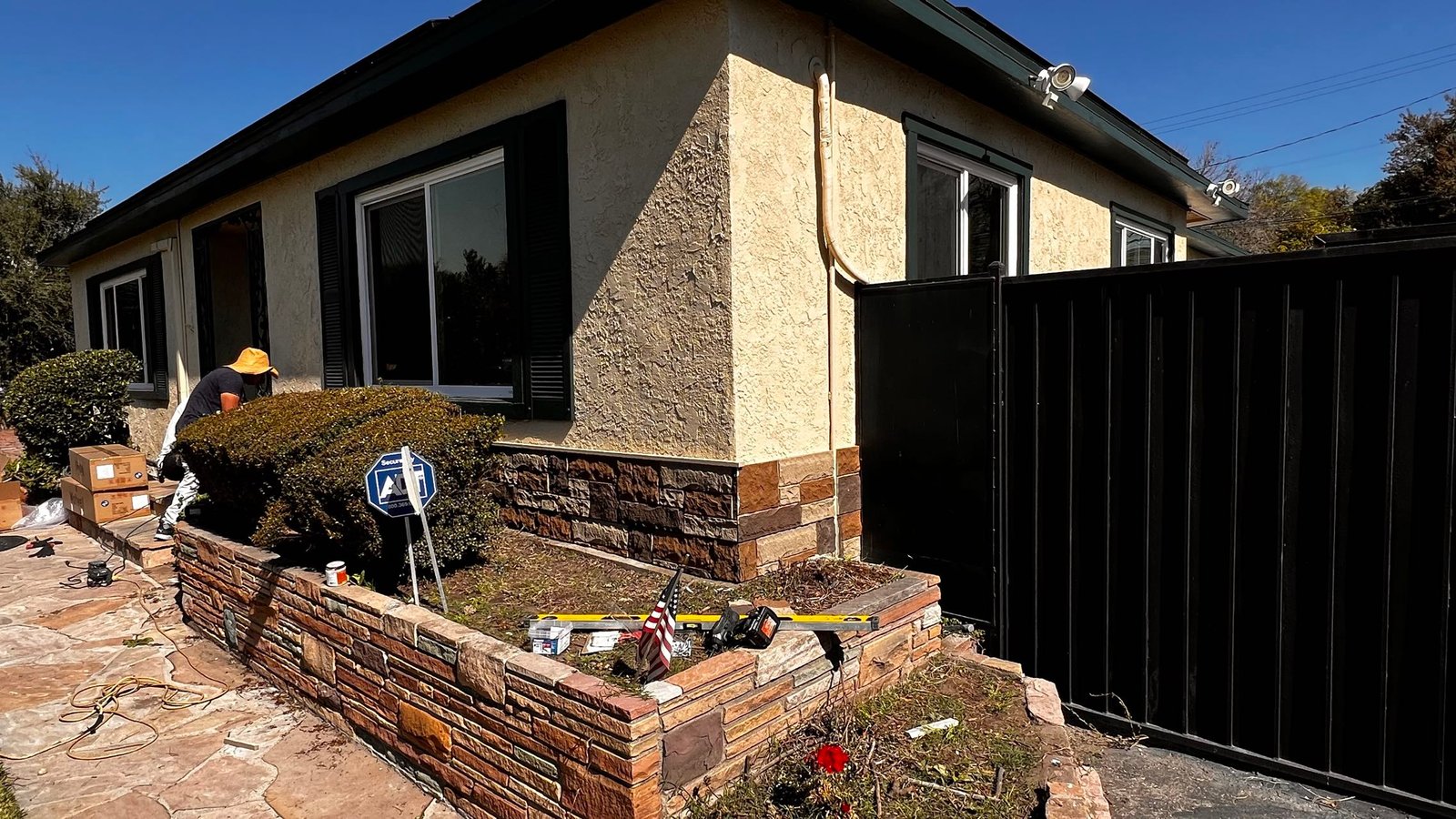 Exterior PU stone project